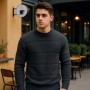 پلیور بافت مردانه یقه گرد مدل Arman (در 2 رنگ بندی)