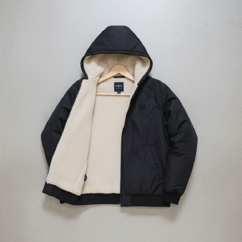 کاپشن مردانه داخل تمام خز مدل Adidas