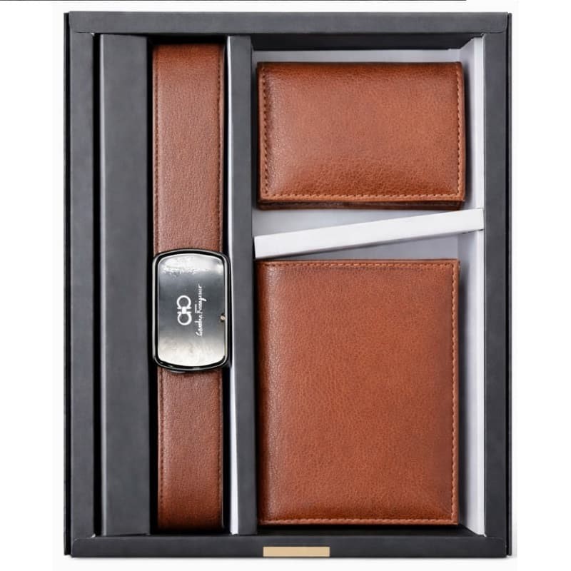 ست مردانه کیف و کمربند مدل M101