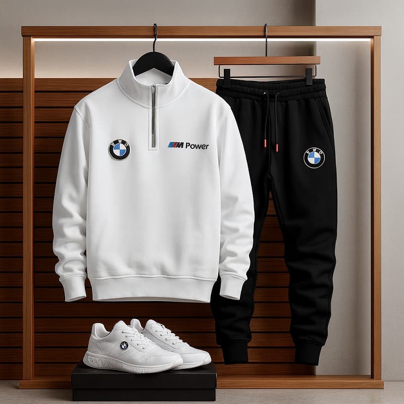 ست دورس و شلوار BMW مردانه طرح MPower