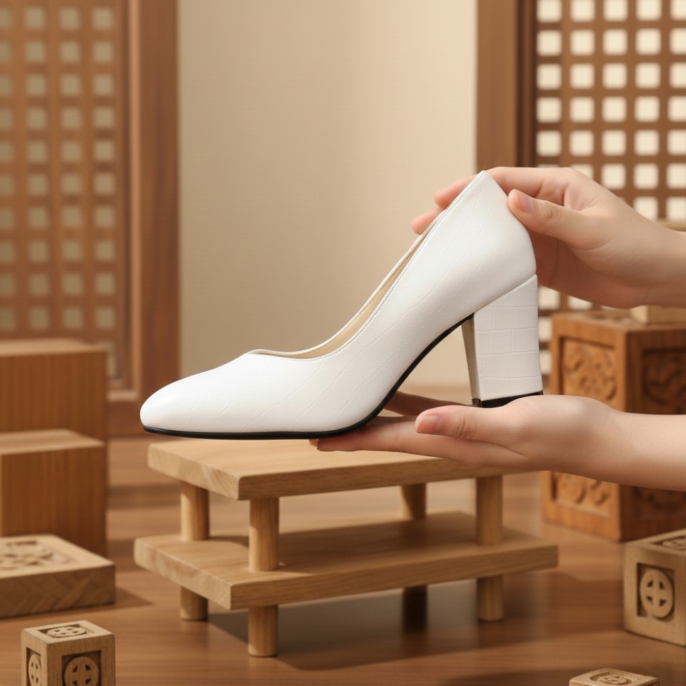 کفش مجلسی زنانه پاشنه 7 سانتی مدل روژان (2 رنگبندی)