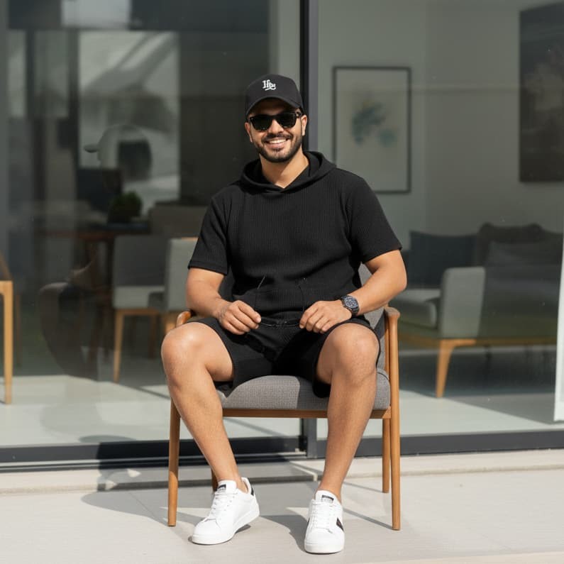 ست هودی و شلوارک مراکشی مردانه Morocco (در 2 رنگبندی)