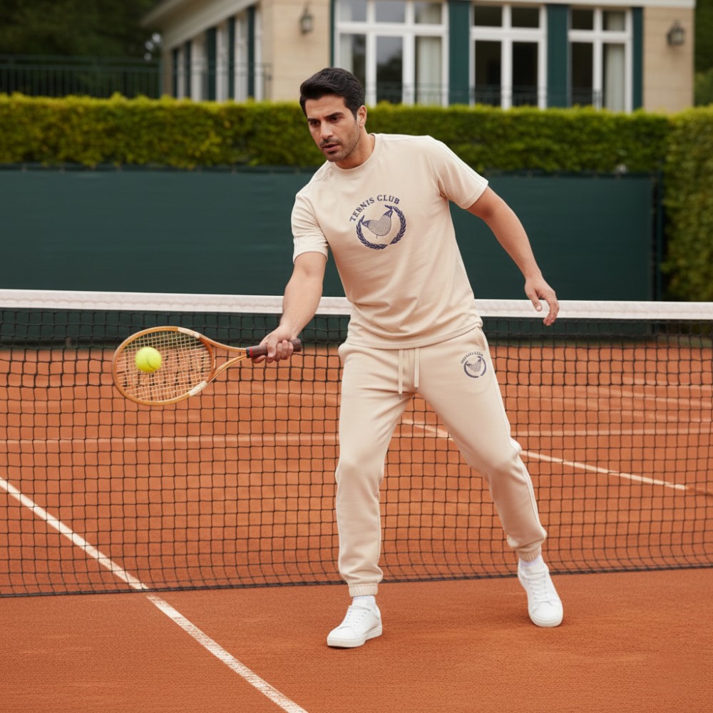 ست تیشرت و شلوار مردانه بنگال کش مدل Atrin