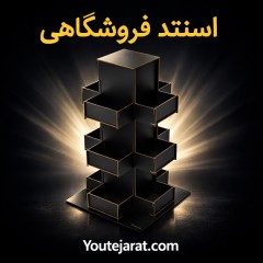 استند رومیزی فروشگاهی ورازیب مدل ویترینی