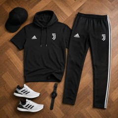 ست تیشرت کلاهدار و شلوار مردانه مدل Juventus
