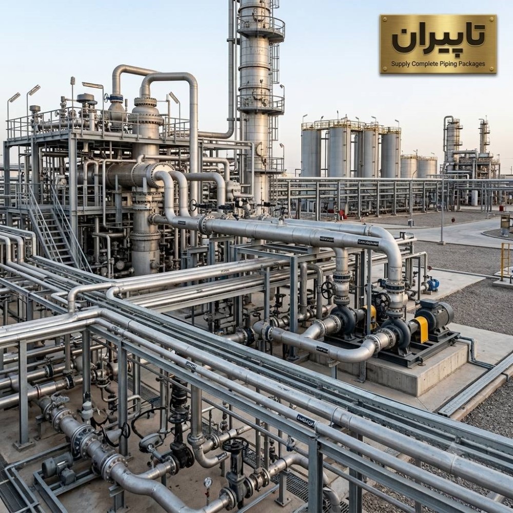 فروش و تامین لوله‌، اتصالات، فلنج و شیرآلات فولادی, استیل و آلیاژی پروژه ‌های صنعتی و ساختمانی ایران