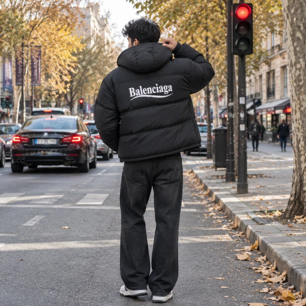 کاپشن ضد آب داخل پشمی Balenciaga (در 2 رنگبندی)