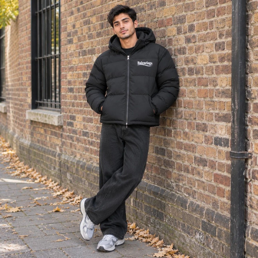 کاپشن ضد آب داخل پشمی Balenciaga (در 2 رنگبندی)