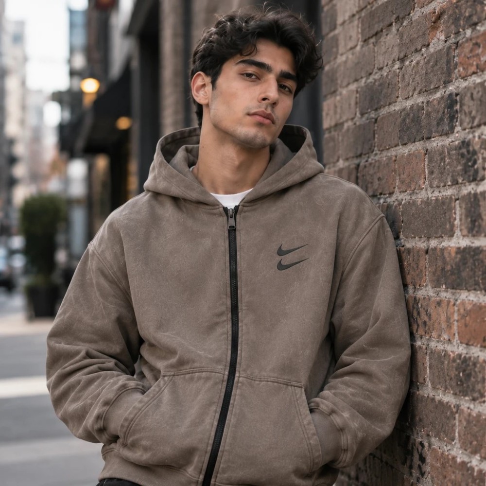 سوئیشرت دورس کلاهدار مردانه نایکی مدل Double Nike ( در 4 رنگبندی )